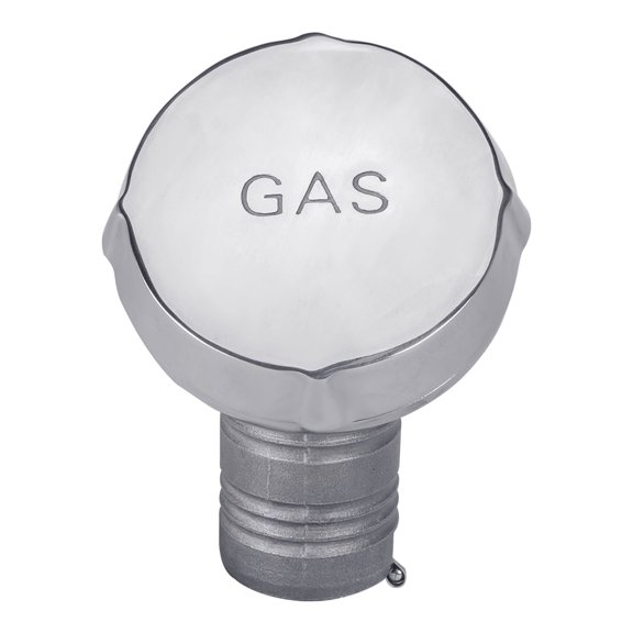 White Water 6005S-ACV Stainless Steel Vented Deck/Fuel Fills - 40 Angle, Gas Fill