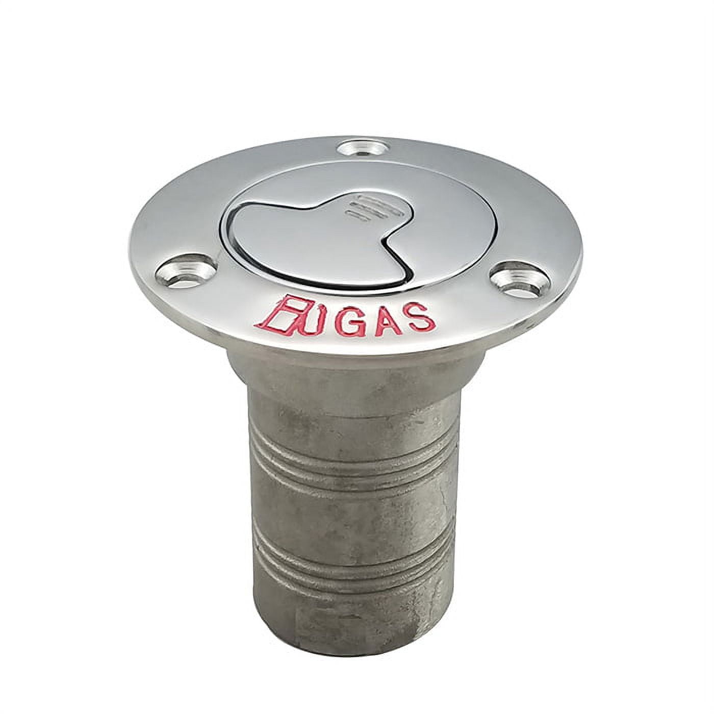 White Water 316 Stainless Steel Flip Tab Deck Fill – 1-1/2" For Gas, Water, Diesel, Waste