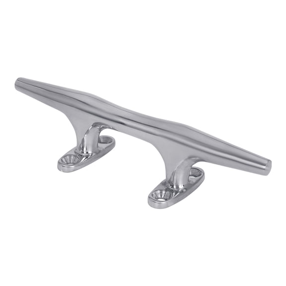 White Water 6039S 316 Stainless Steel Heavy Duty 12" Herreshoff Cleat for Boating Mooring Docking Yacht Marine