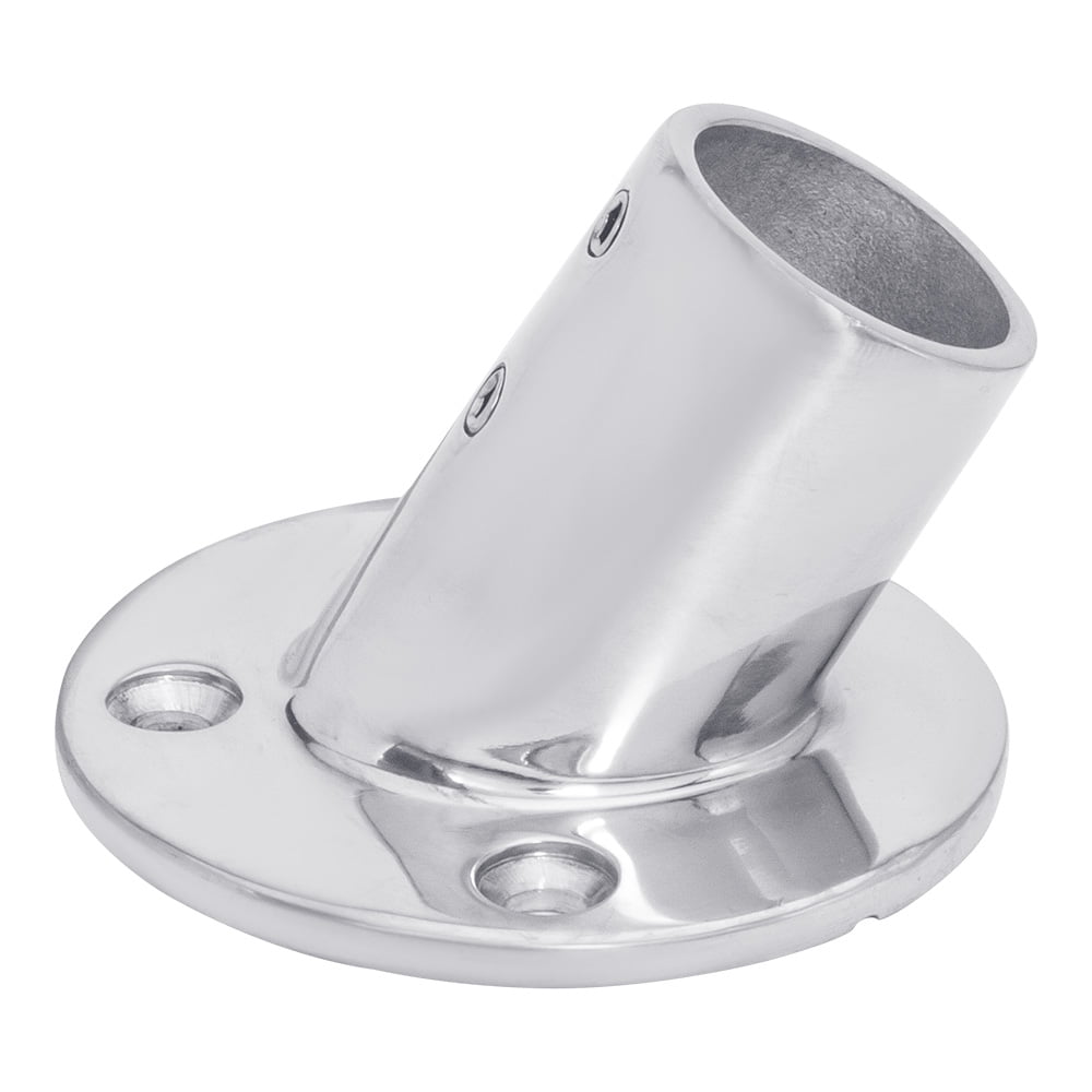 316 Stainless Steel Round Hand Rail Base – Heavy Duty & Polished Finish