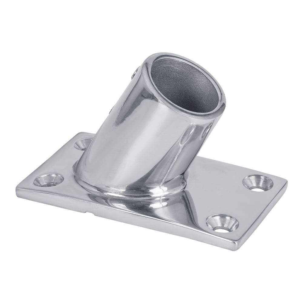 316 Stainless Steel Round Hand Rail Base – Heavy Duty & Polished Finish