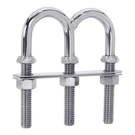 White Water 7848S-D Double Shank Bow Eye, 3/8"