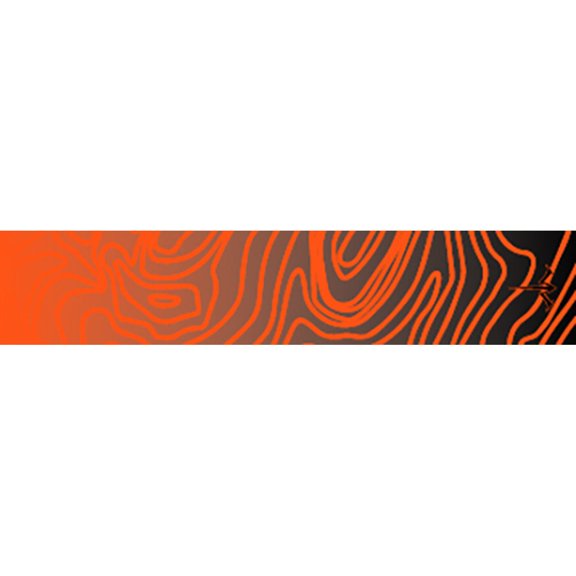 White Water Archery Topo Fade Arrow Wraps, Orange