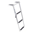 thumbnail image 1 of White Water B00301CHA Marine 304 Stainless Steel Over Platform Telescoping Boat Ladder, 3 Step, 1 of 6