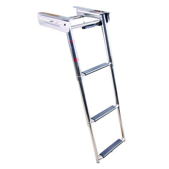 White Water B00301UPM Under Platform Telescoping Ladder with Bracket, 3 Step