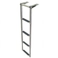 thumbnail image 1 of White Water B00351CHA Stainless Over Platform Telescoping Boat Ladder, 4 Step, 1 of 2