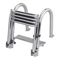 thumbnail image 1 of White Water B00351PL-WS Stainless Folding Rear Entry Pontoon Boat Ladder With Extra Wide Step, 1 of 7