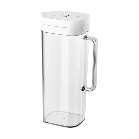 White Water Pitcher 2000ml, Flip Top Design for Convenient Pouring, Leak-Proof Seal, Temperature Resistant, Large Capacity Ideal for Fruit Infusions, Beverages, and Family Use