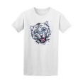 thumbnail image 1 of White Watercolor Roaring Leopard Tee Men's -Image by Shutterstock, 1 of 2