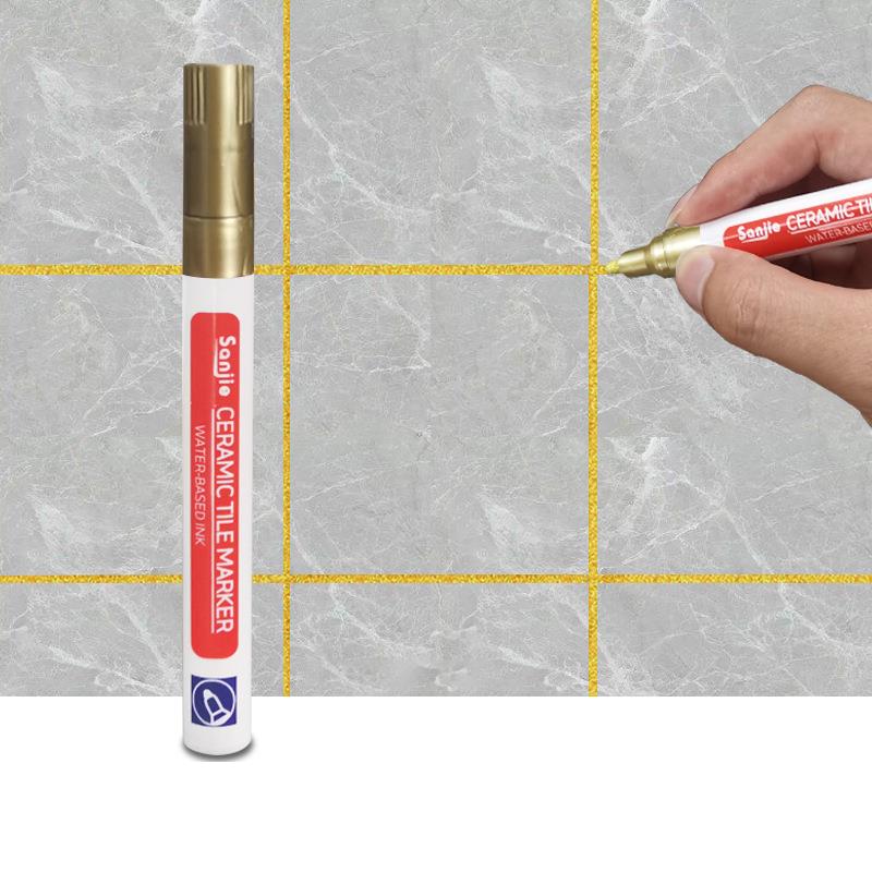 White Waterproof Tile Marker Grout Pen Wall Seam Pen For Tiles Floor