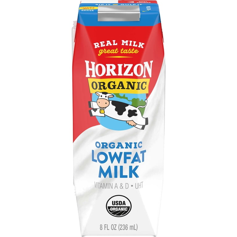 White Wave Horizon Organic Aseptic Milk, 8 Ounce -- 18 per case