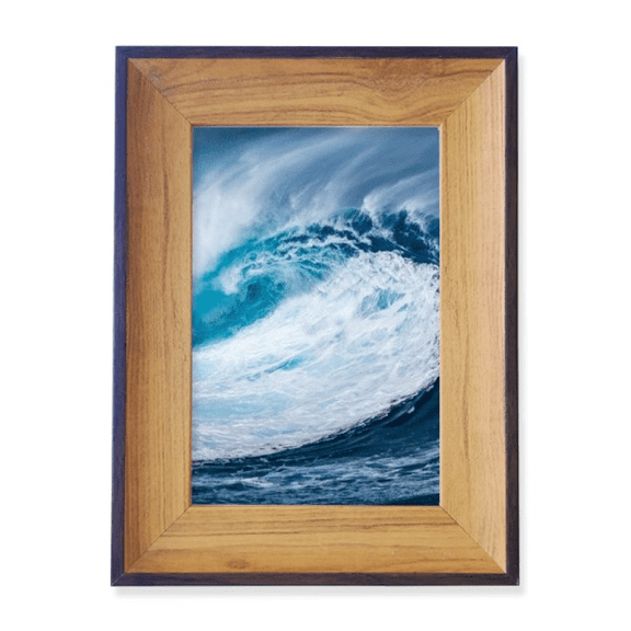 White Wave Sea Water Science Nature Picture Photo Frame Exhibition Display Art Desktop Painting