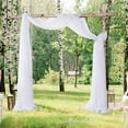thumbnail image 1 of White Wedding Arch Draping Wedding Decorations for Ceremony, Wedding Arches for Ceremony, Polyester Arch Decorations, 1 of 5