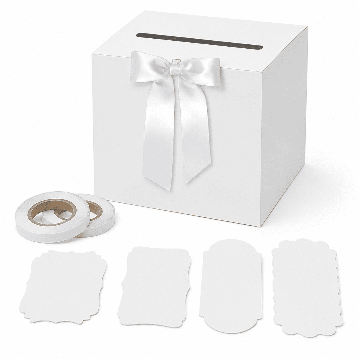 Reception Parth White Wedding Card Box for Wedding Cards At Reception, Birthday ...