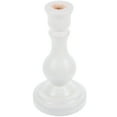 thumbnail image 1 of ifundom Wooden Pillar Candle Holder White Elegant Natural Wood Texture Home Decor, 1 of 6
