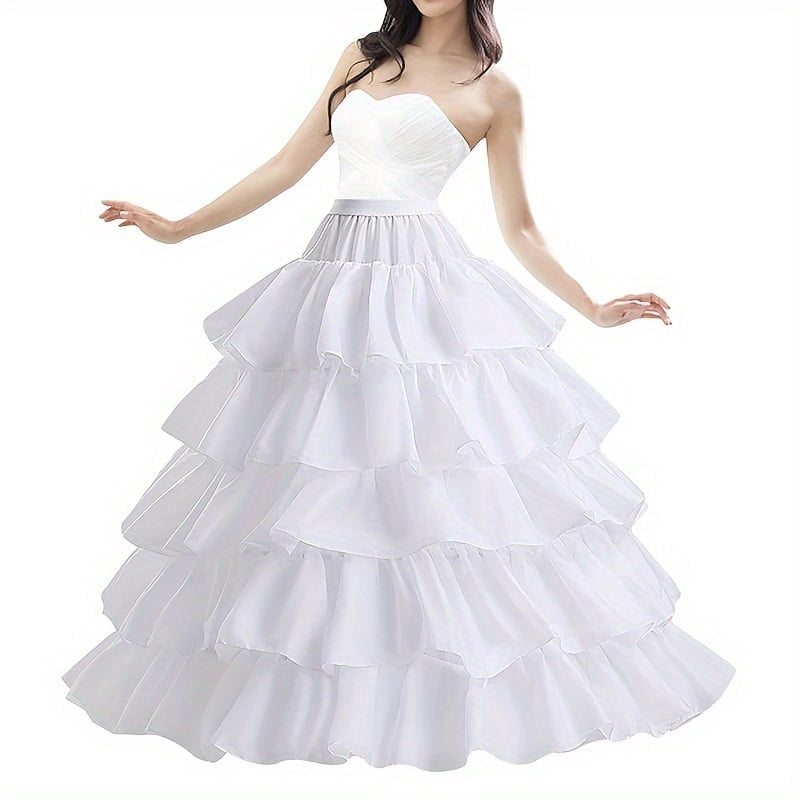 Adjustable Waist Underskirt Women's 3 Layer Mermaid Crinoline Petticoat  Underskirt - Adjustable Waist 27.5-37.5", Floor Length For Wedding Dresses  Trumpet Gown Slip