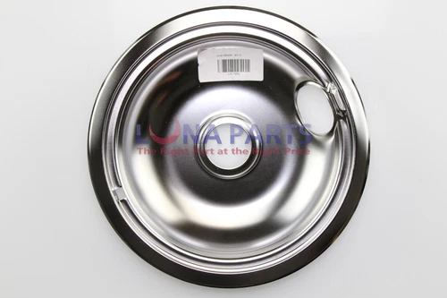 White Westinghouse Kelvinator Stove 8" Burner Chrome Drip Pan Bowl 316048413