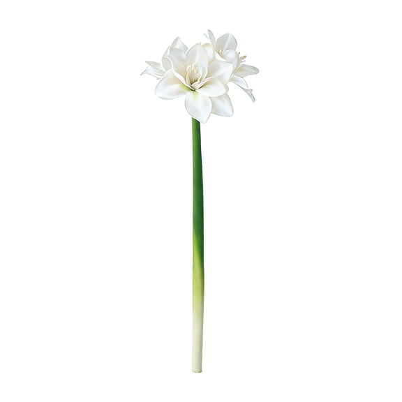 White Artificial Narcissus Bouquet Set Height 25.19 inches Home Decor Wedding Floral Arrangements Vase Arrangements Event Decorations