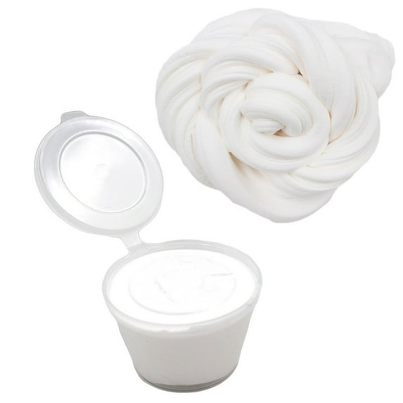 White White Color Butter Slime Clay Toy Stretchy Non Settling Putty For Sensory Play Diy Craft Making And Relaxation Exercise