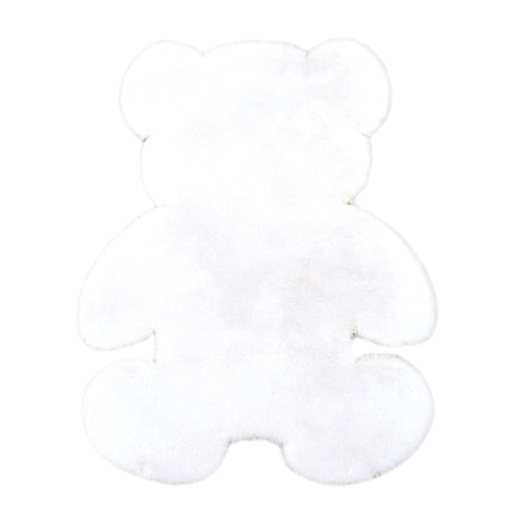 White White Faux Wool Soft Carpet Plush Long Pile Rug For Living Room And Bedroom Decor