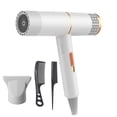 thumbnail image 1 of White White Fireproof Plastic Ionic Hair Dryer 134.6掳F Constant Temperature High Power Hot Wind Comb For Home Salon Styling 3 Speed Settings, 1 of 9