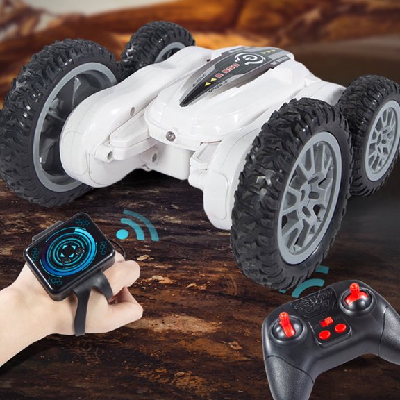 White White Gesture Controlled Off-Road Vehicle With Deformation Stunt Capabilities And Rechargeable Battery