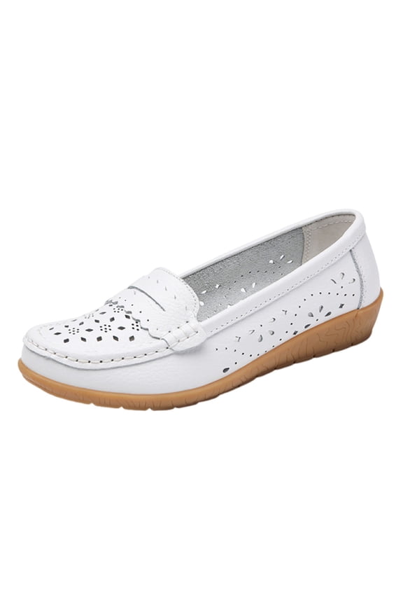 White White Slip On Mule Shoes For Women With Memory Foam Insole And Non-Slip Tread Perfect For Casual Wear