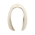 White Wig Short Bob Wigs For Women 12Inch Heat Resisting Middle Part
