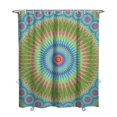 thumbnail image 1 of White Wildflower Boho Shower Curtain 72x84, Quick-Dry Polyester with Plastic Rings, Retro Daisy Pattern for Bathroom Decor, 1 of 5
