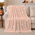 thumbnail image 1 of White Wildflower Meadow, Peaceful Botanical Garden Scene, Warm Flannel Blanket for Sunroom and Reading Nook, Garden Lovers Housewarming Gift, Botanical Home Decor, 1 of 9