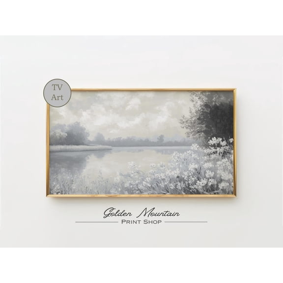 White Wildflower, Neutral Landscape, Spring Farmhouse, Vintage Spring, Spring Floral Poster Decor, Size 24x36 UNFFRAMED F03.1.8l1209