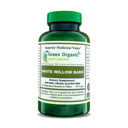 White Willow Bark 90 Veg Caps , High Absorbable, Non-GMO & Gluten-Free