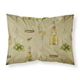 thumbnail image 1 of White Wine on Linen Fabric Standard Pillowcase, 1 of 2