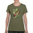 thumbnail image 1 of White-Winged Crossbill. T-Shirt Women -John James Audubon Designs, Female 4X-Large, 1 of 4