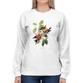 thumbnail image 1 of White-Winged Crossbills Sweatshirt Women -John James Audubon Designs, Female x-Large, 1 of 4