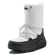 thumbnail image 1 of White Winter Boots for Women Waterproof Outdoor Hiking Shoes Mid Calf Snow Boots, 1 of 6