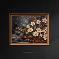 thumbnail image 1 of White Winter Flowers Art Print, Neutral Moody Rustic Winter Decor, Winter Botanical Wall Art, Snowy Vintage Winter Art Prints, G436 Home Decor #2007, 12x18 UNFRAMED, 1 of 3