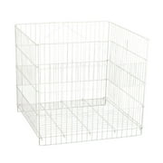 White Wire Dump Bin - 26 X 26 X 30