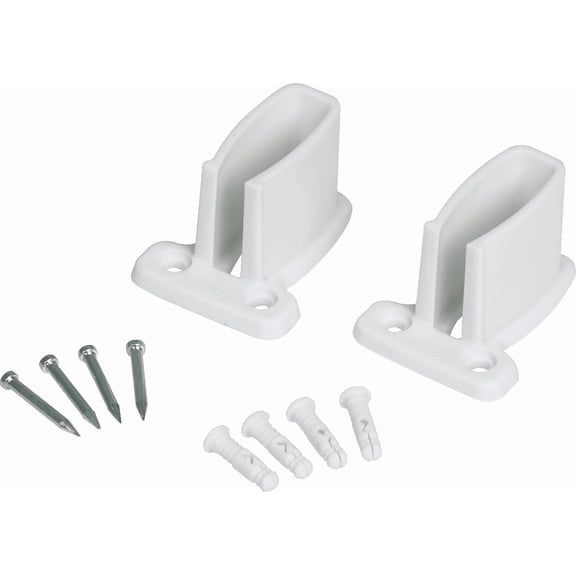 White Wire Shelf Wall Bracket - Single Pack  Home & Garage Storage, Stackable Design