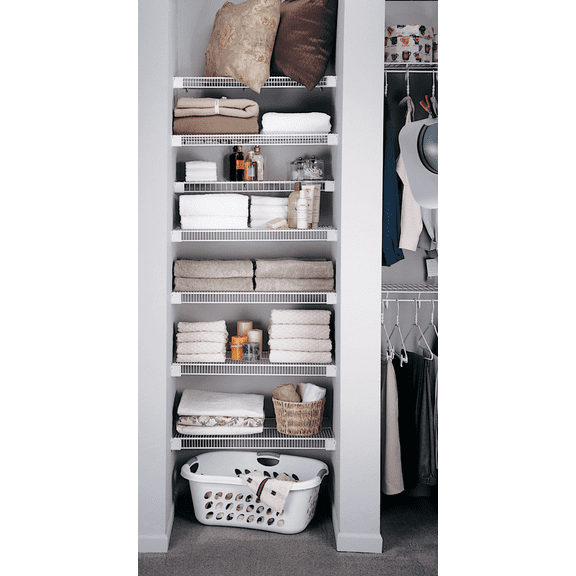 White Wire Shelving Wall Bracket - Pack of 2  Indoor & Outdoor Use, NEC-Compliant