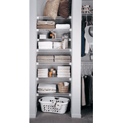 White Wire Shelving Wall Bracket - Single Pack   Indoor & Outdoor Use, NEC-Compliant