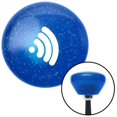 thumbnail image 1 of White Wireless Blue Retro Metal Flake Shift Knob with M16 x 1.5 Insert Shifter Auto, 1 of 1
