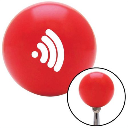 White Wireless Red Shift Knob with M16 x 1.5 Insert Shifter Auto Manual Custom Brody