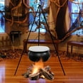 thumbnail image 1 of White Witch Spell Kettle on 30.7" Metal Tripod - LED Cauldron Decor 7.68" for Mystical Brewing Display, Outdoor Halloween Party Creepy Porch Centerpiece​​, 1 of 3