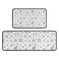 thumbnail image 1 of White Witchcraft Sun Moon Snake Pattern Kitchen Rugs Sets Of 2,Anti Fatigue Kitchen Mat Rugs Non Slip Washable,Decorative Kitchen Floor Mats for Kitchen,Sink,Laundry,17"X30"+17"X47", 1 of 7