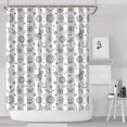 thumbnail image 1 of White Witchcraft Sun Moon Snake Pattern Shower Curtain 84"x72" ,Bathroom Decorative Shower Curtains Set with 12 Hooks,Modern Waterproof Washable Shower Curtain, 1 of 6