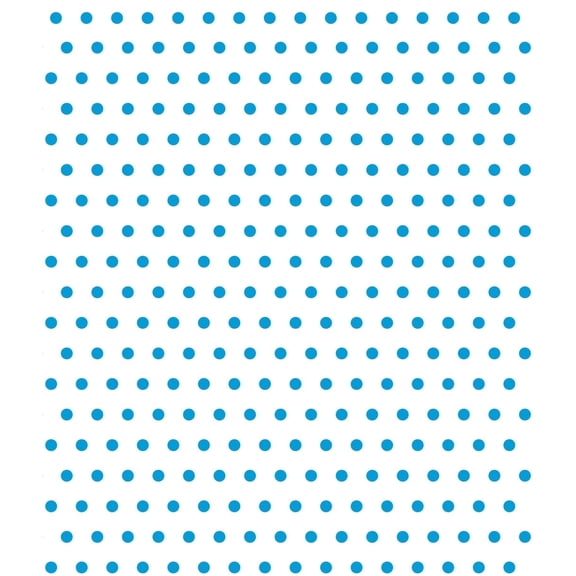 TNCT White With Blue Polka Dot Pattern Edible Image Chocolate Transfer Sheet, Multicolor