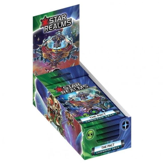White Wizard Games Star Realms Command Decks Pact Display Card Game - White
