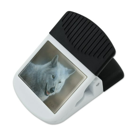 White Wolf Growling Refrigerator Fridge Magnet Magnetic Hanging Hook Note Snack Clip