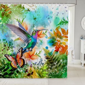 White Wolf Shower Curtain Wolves Couple Safari Animals for Stalls Bathtubs Wolf Family Exotic Wildlife Woods Nature Waterproof 72W x 72L Home Decor